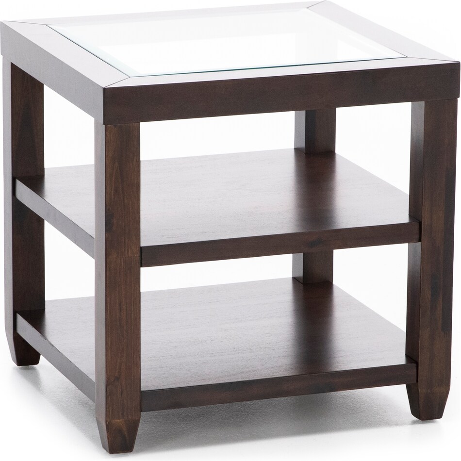 jfra brown end table ess  