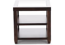 jfra brown end table ess  