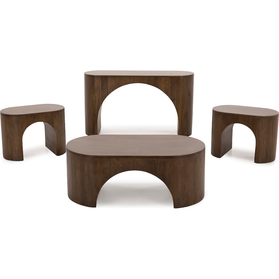 jfra brown end table luna  