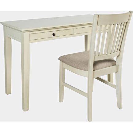 Craftsman Cream Desk & Chair Set