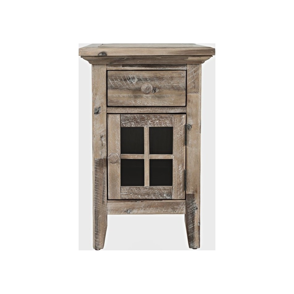 jfra grey wash chairside table   