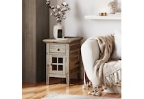 jfra grey wash chairside table   