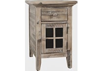 jfra grey wash chairside table   