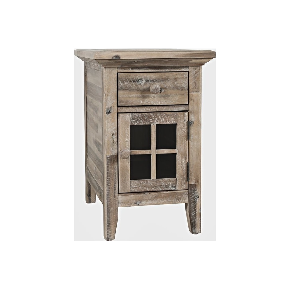 jfra grey wash chairside table   