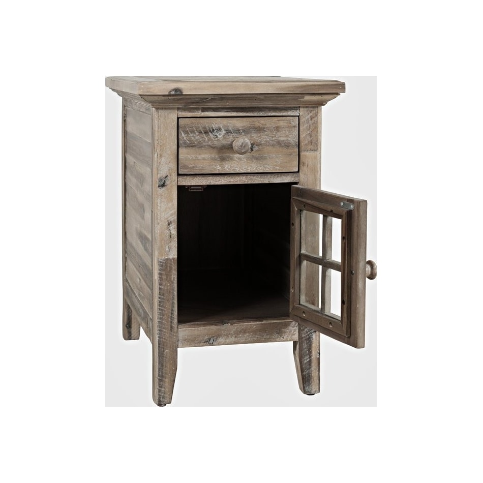 jfra grey wash chairside table   