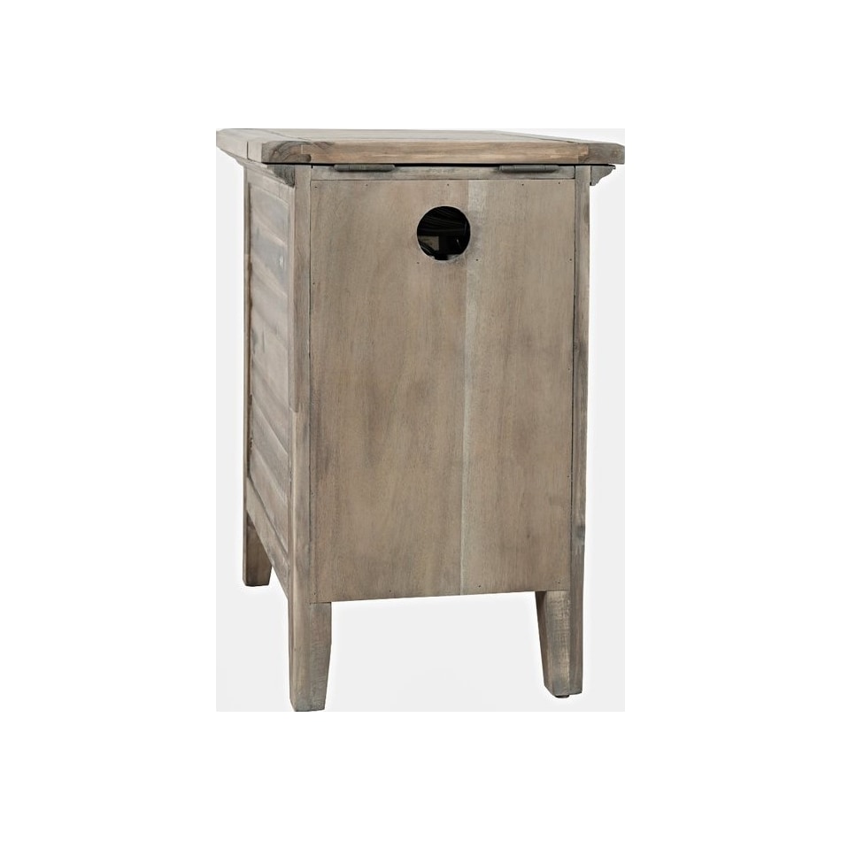 jfra grey wash chairside table   