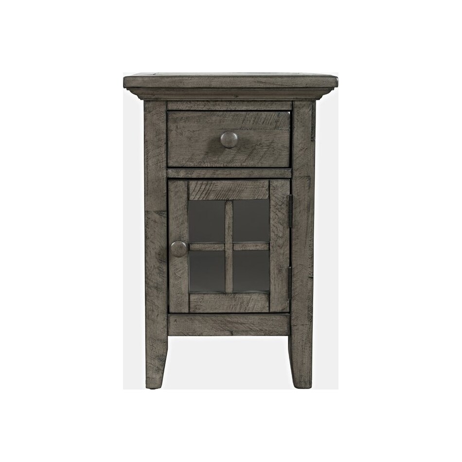 jfra grey chairside table   