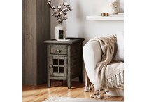 jfra grey chairside table   