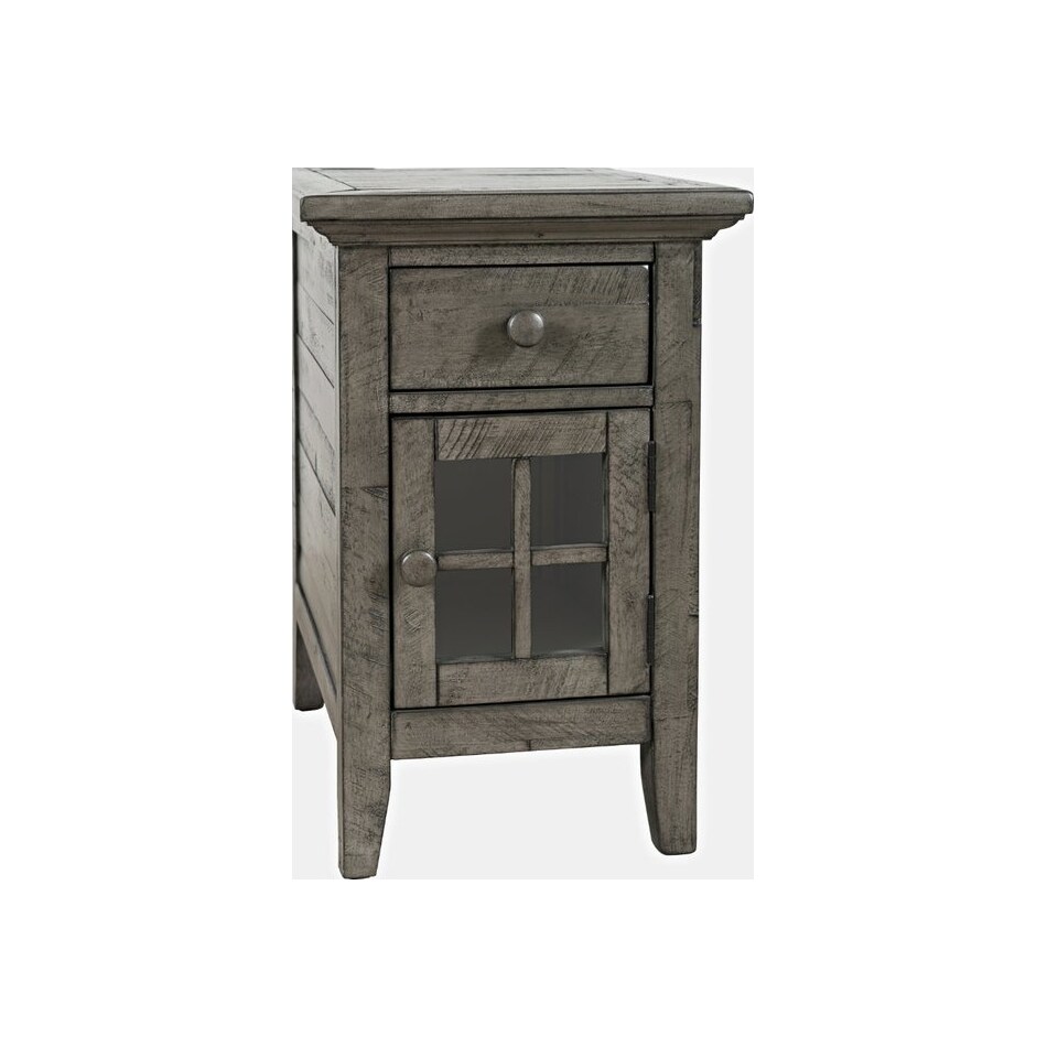 jfra grey chairside table   