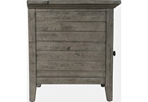 jfra grey chairside table   