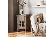 jfra grey chairside table   