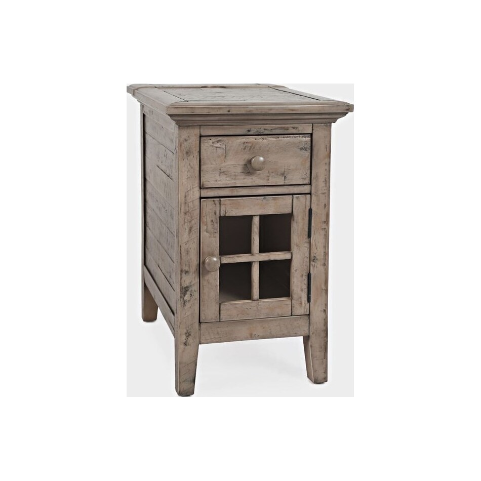jfra grey chairside table   