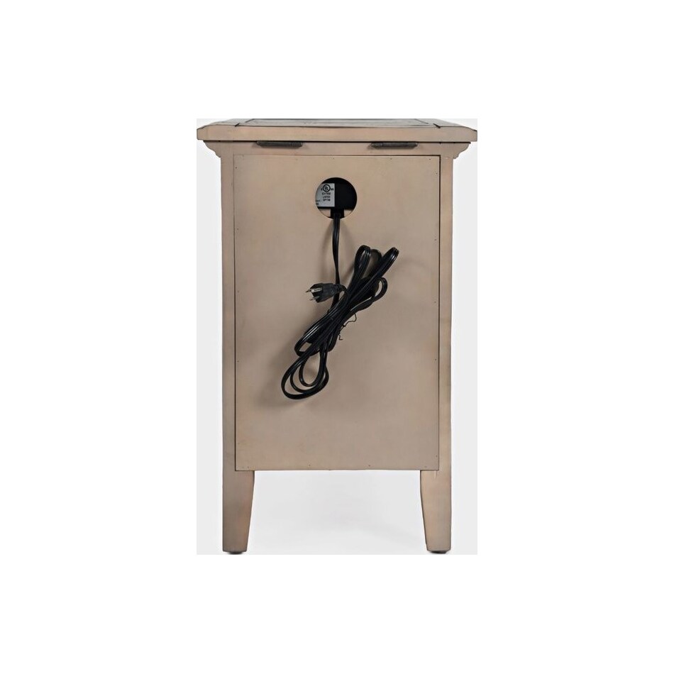 jfra grey chairside table   