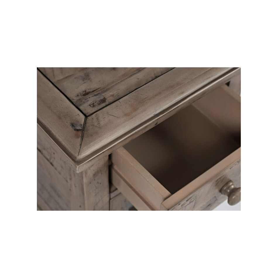 jfra grey chairside table   
