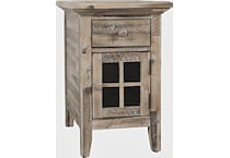 jfra grey chairside table   