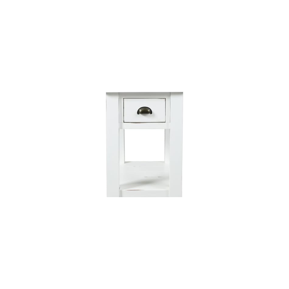 jfra white chairside table   