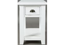 jfra white chairside table   