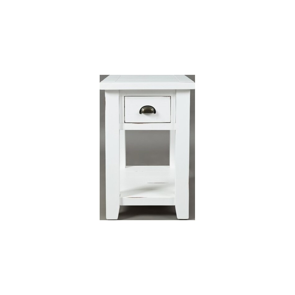 jfra white chairside table   