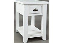 jfra white chairside table   