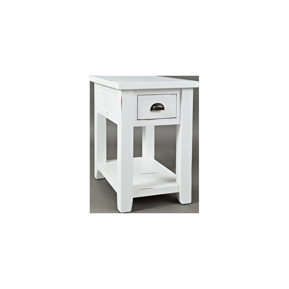 jfra white chairside table   