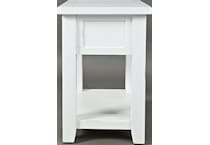 jfra white chairside table   