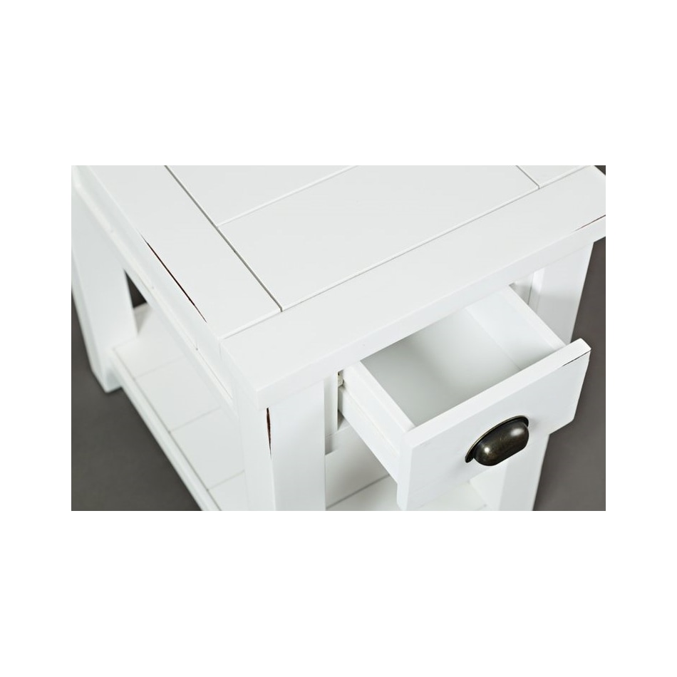 jfra white chairside table   