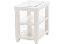 jfra white chairside table ess  