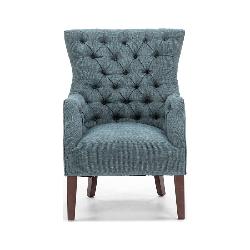 jla blue accent chair   