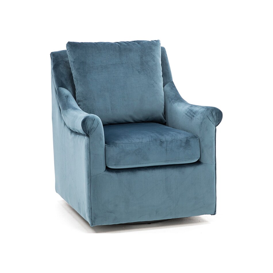 jla blue swivel chair   