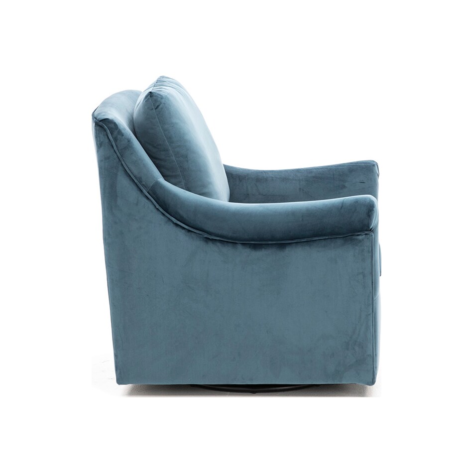 jla blue swivel chair   
