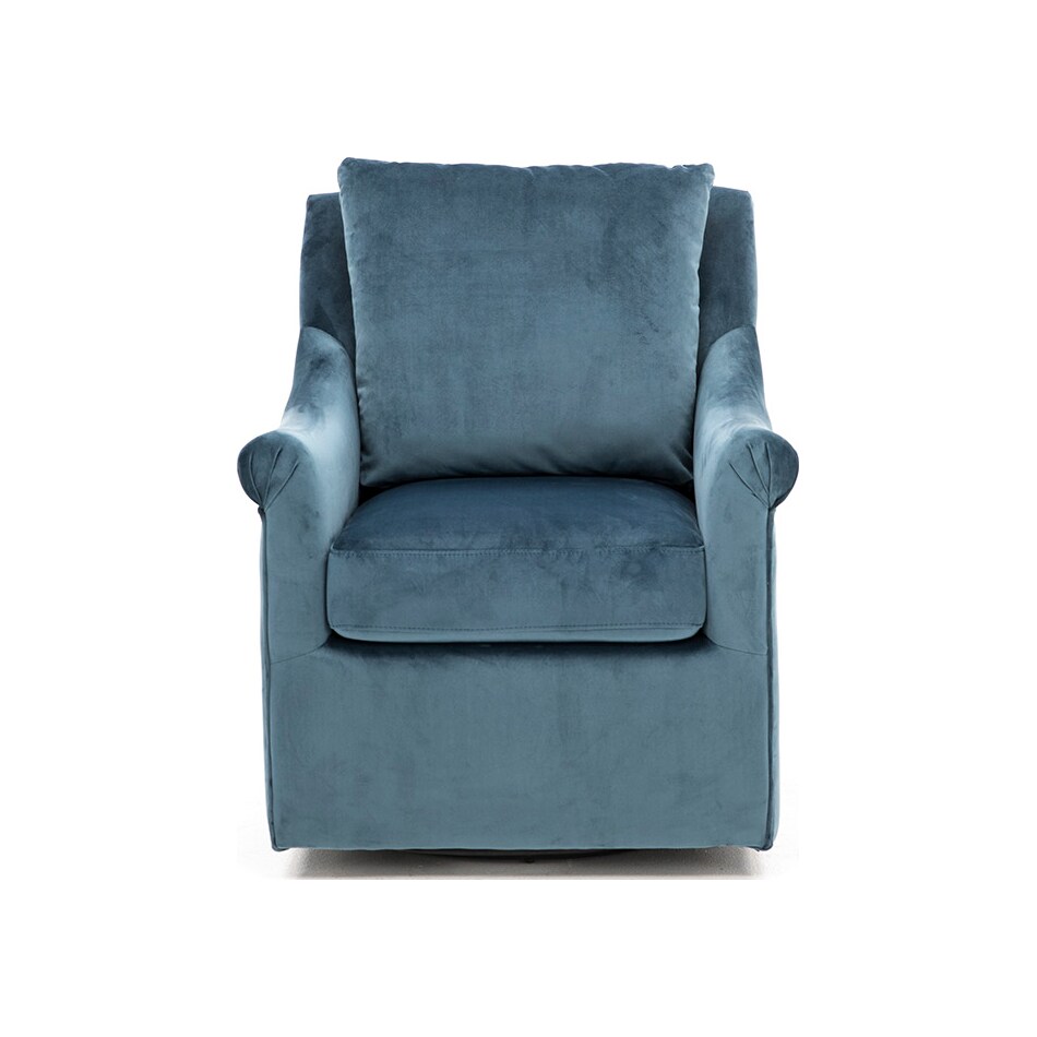jla blue swivel chair   