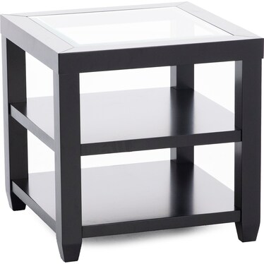 Essentials Black End Table