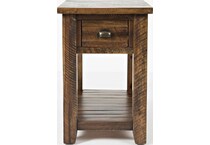 jofran sales inc brown chairside table   