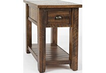 jofran sales inc brown chairside table   