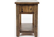 jofran sales inc brown chairside table   