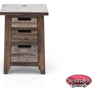 Painted Canyon Power Chairside Table