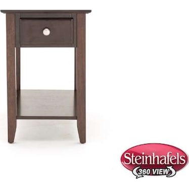 Espresso Chairside Table