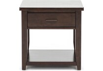 jofran sales inc brown end table   