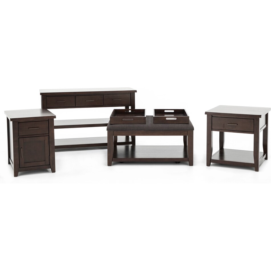 jofran sales inc brown end table   