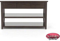jofran sales inc brown sofa table  image   