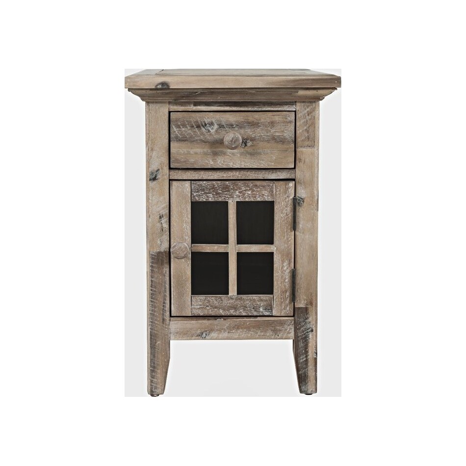 jofran sales inc grey wash chairside table   