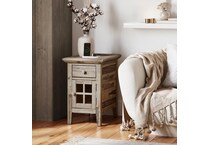jofran sales inc grey wash chairside table   