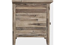 jofran sales inc grey wash chairside table   
