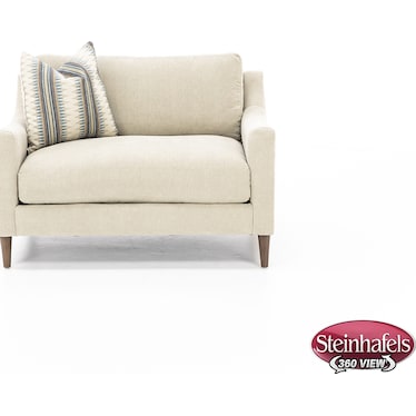 Mostny Sloped Track Arm Cuddle Chair With One Pillow