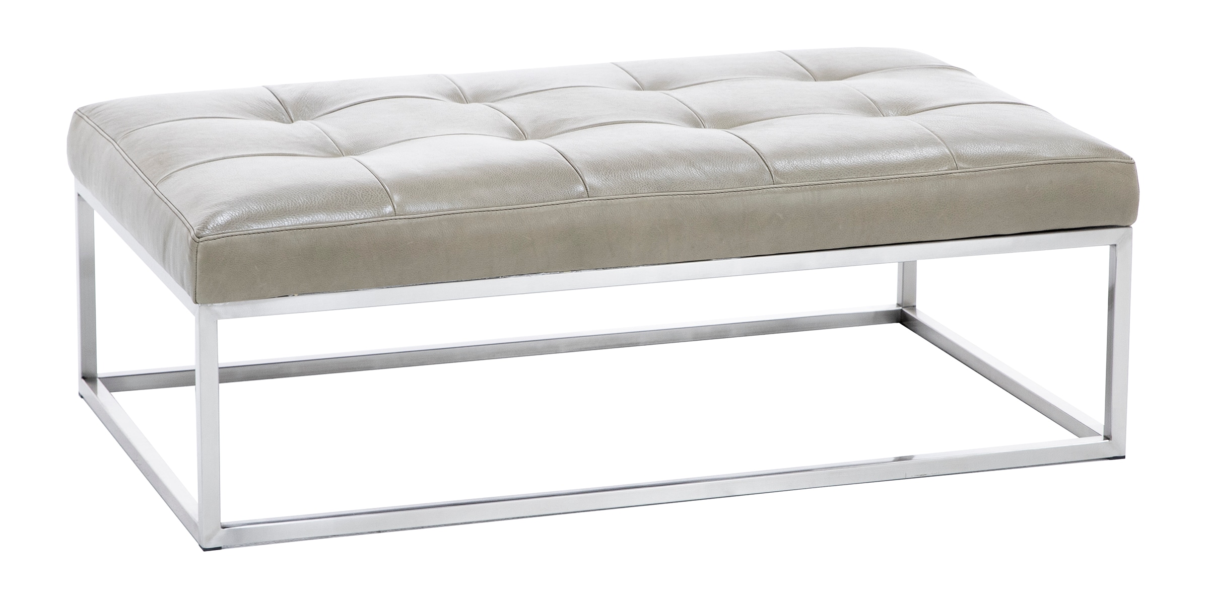 Copley Leather Cocktail Ottoman | Steinhafels