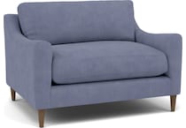 jonathan louis blue chair   