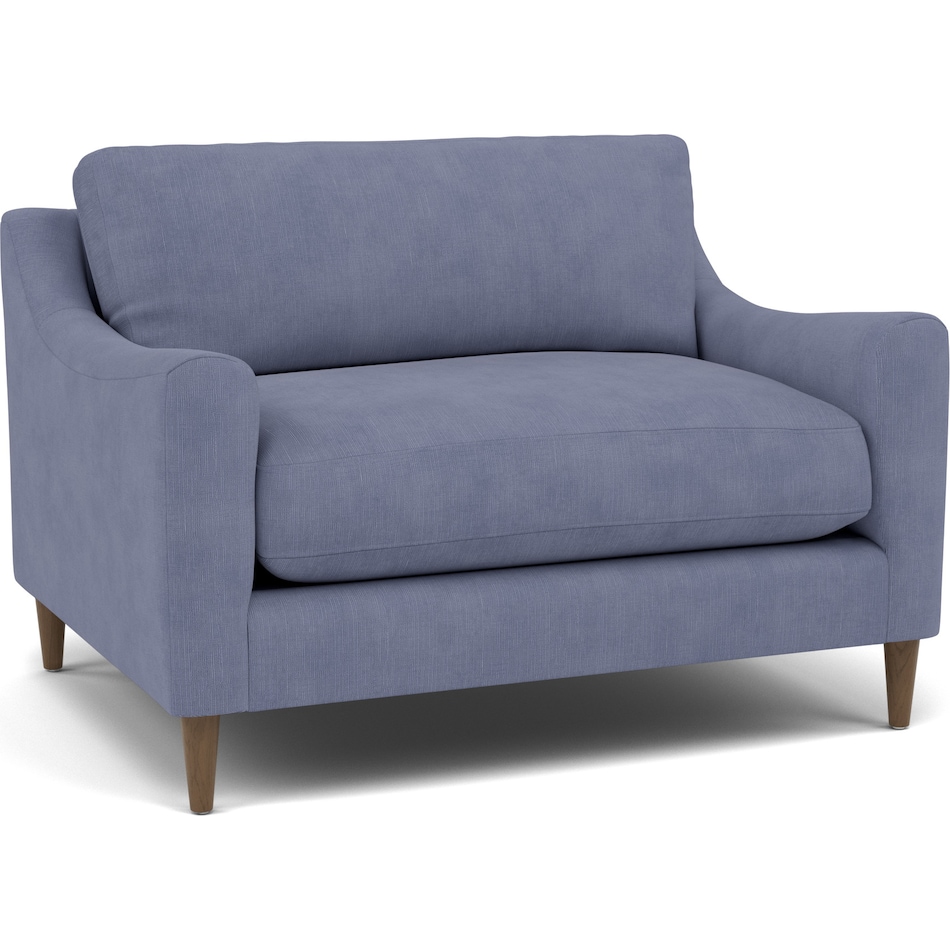 jonathan louis blue chair   