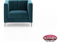jonathan louis blue chair  image   