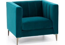 jonathan louis blue chair   