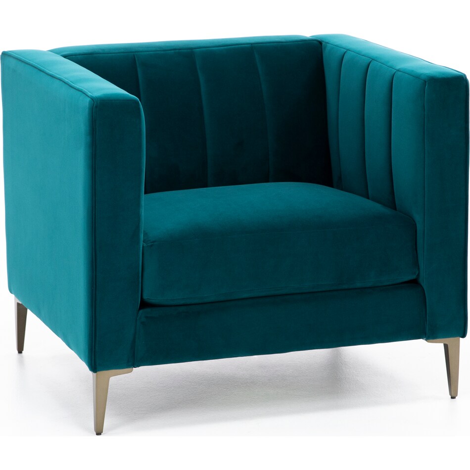 jonathan louis blue chair   